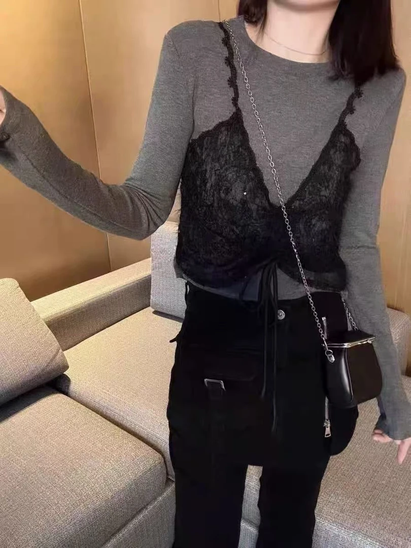 衣长54  839【冬日月光】两件套小衫