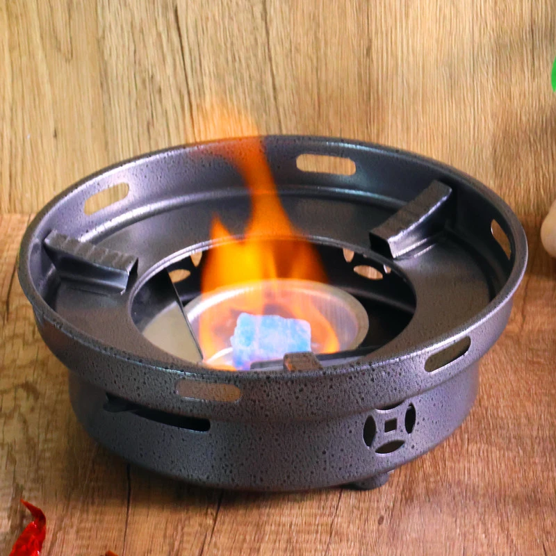 加厚火锅专用锅酒精炉小火锅商用饭店户外海鲜干锅不粘锅炉子