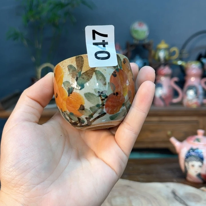 杯素浅陶瓷手工手绘