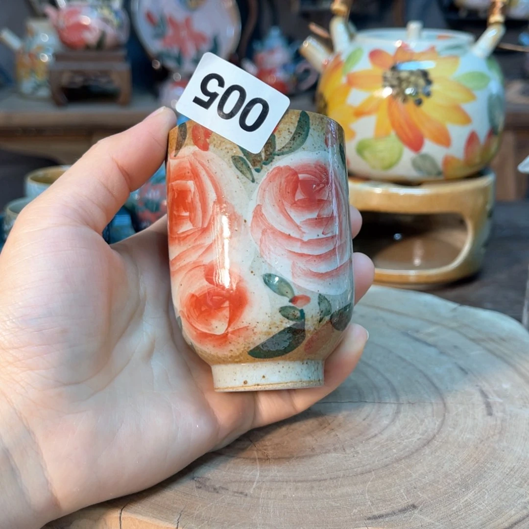 杯素浅陶瓷手工手绘