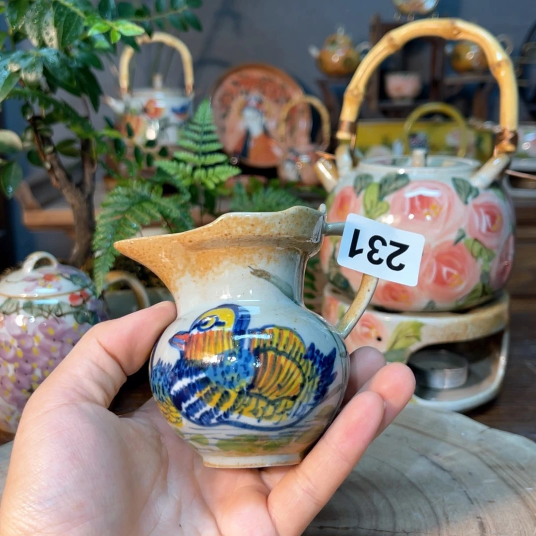 杯素浅陶瓷手工手绘