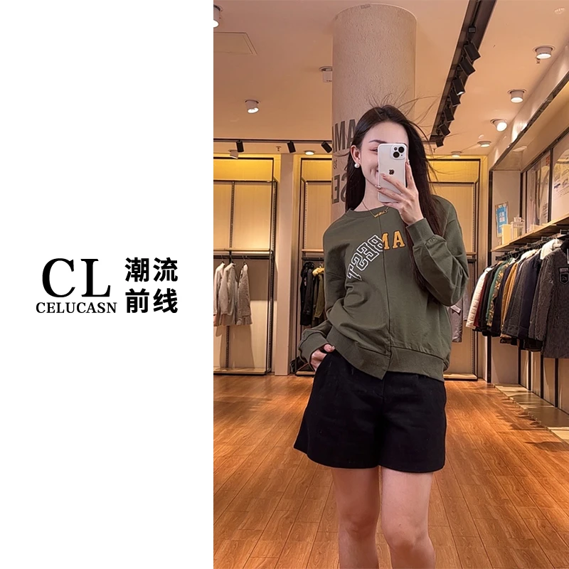 【刘叮铃专属】秋冬圆领不规则拼接百搭潮酷卫衣#KAPFTA58