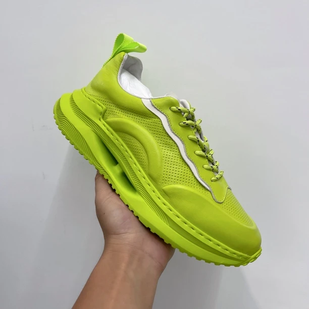 男士头层牛皮时尚百搭厚底透气老爹鞋2288