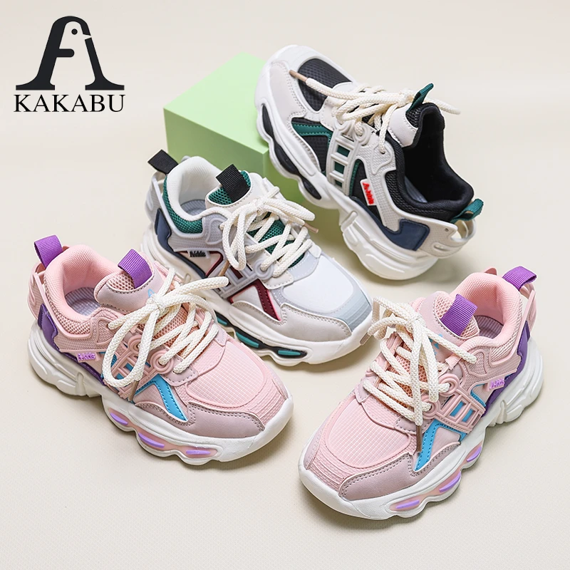 【奥莱断码】软底魔术贴休闲女童老爹鞋透气韩版百搭轻便826