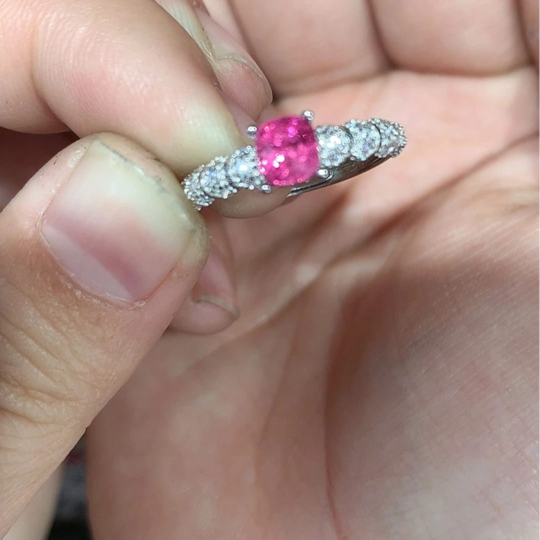 【闪购商品】尖晶石戒指银S925镶嵌米***空