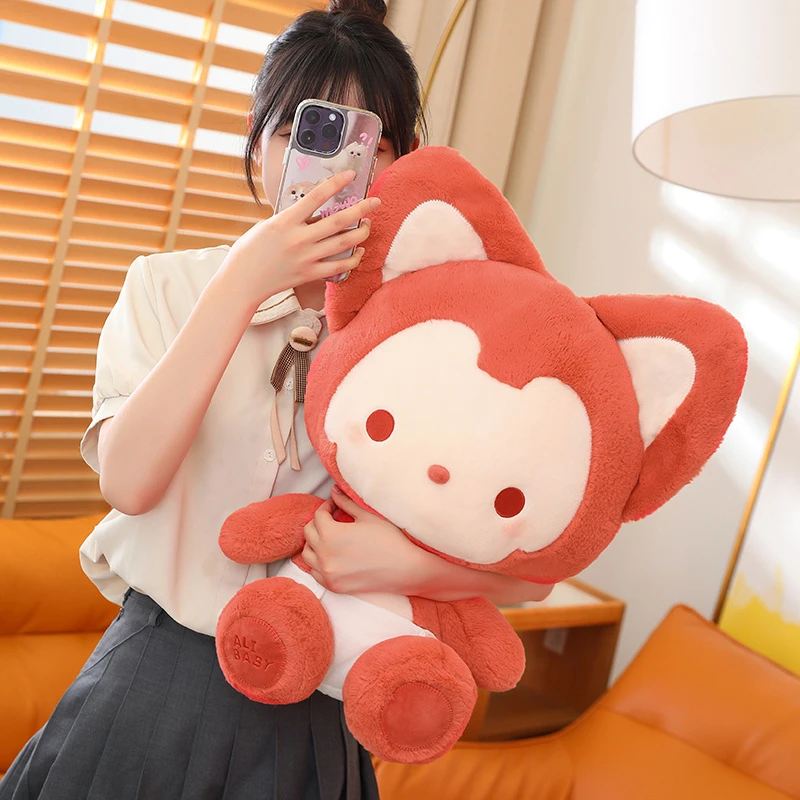 正版豆沙阿狸公仔可爱女孩玩偶娃娃睡觉抱枕儿童毛绒玩具生日礼物
