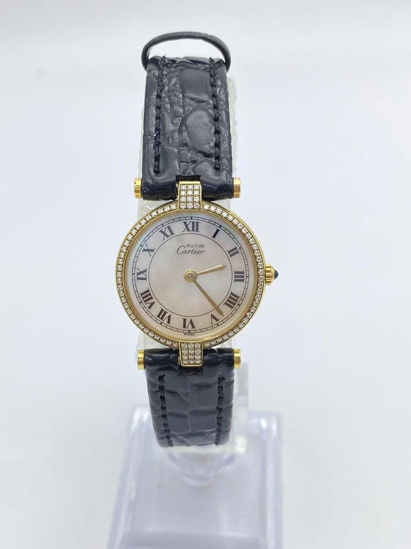 95新 Cartier/卡地亚 21世纪/石英/24MM/后镶钻
