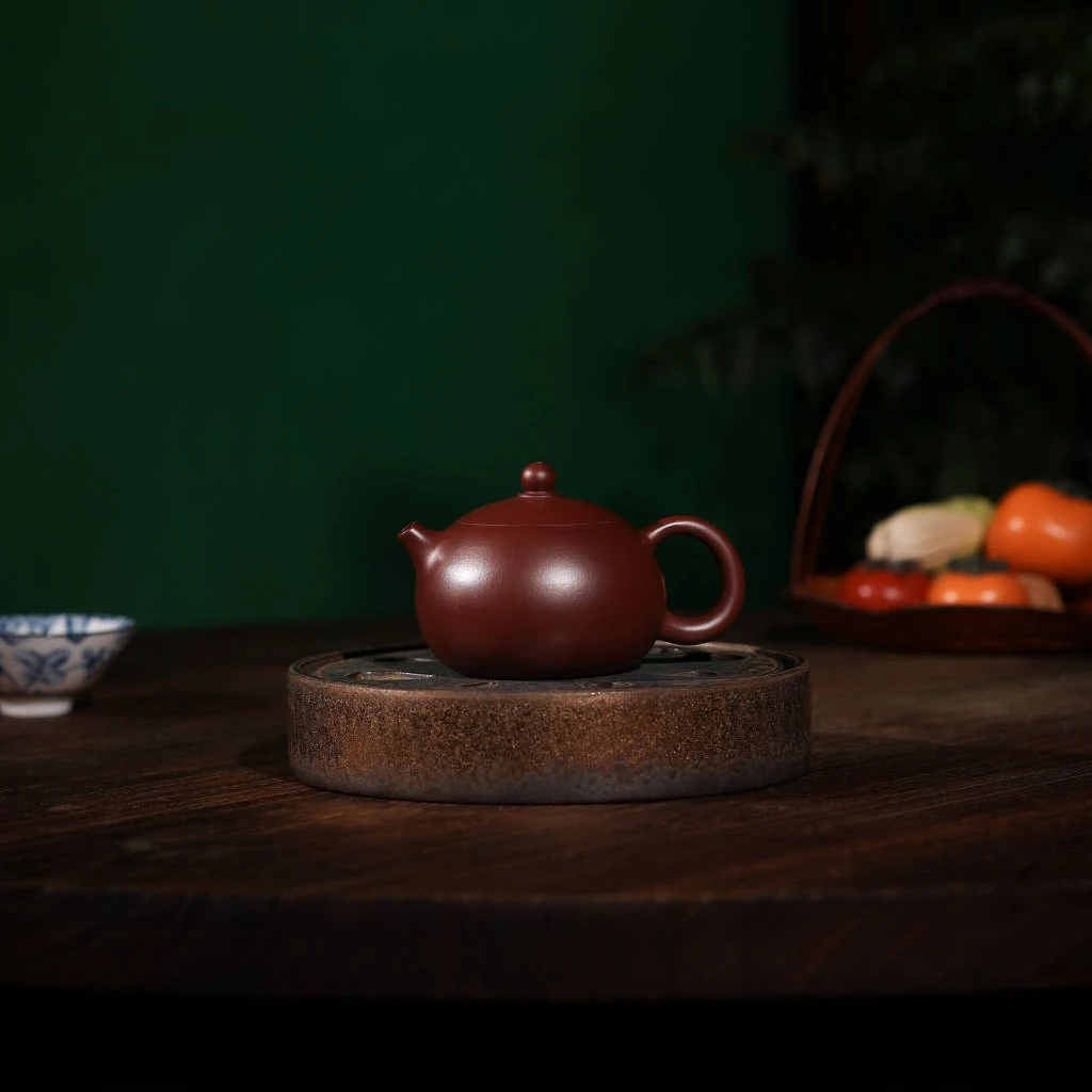 （西施）宜兴原矿紫砂半手工紫茄泥泥紫砂壶200cc