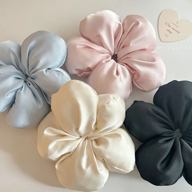 设计感花朵海绵大肠发圈网红新款温柔气质小众大肠圈女发饰