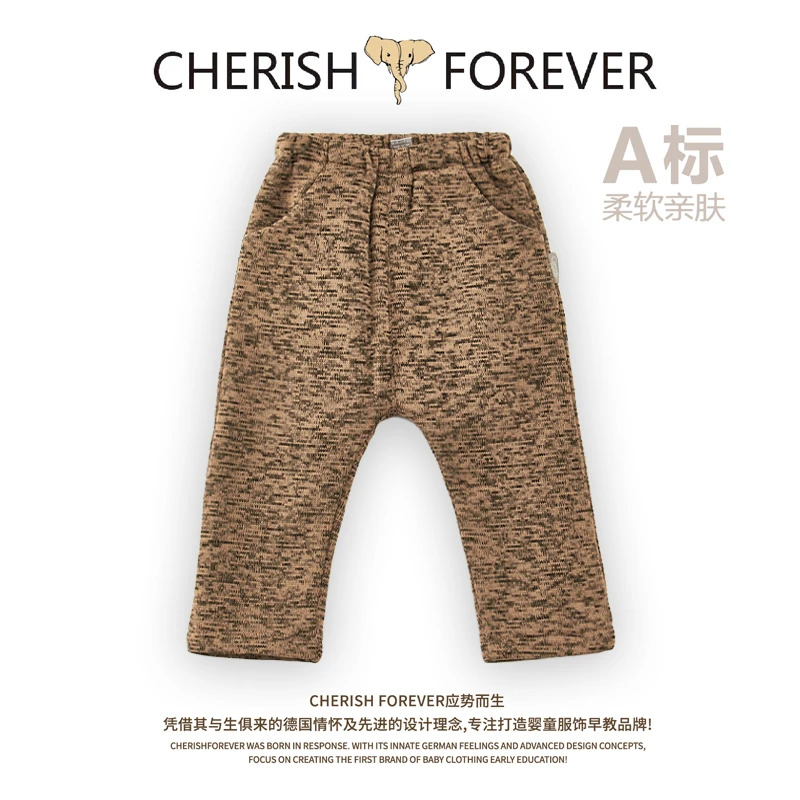 CHERISH FOREVER儿童宝宝亲肤宝宝复古连腰杂点长裤童装CFB631824