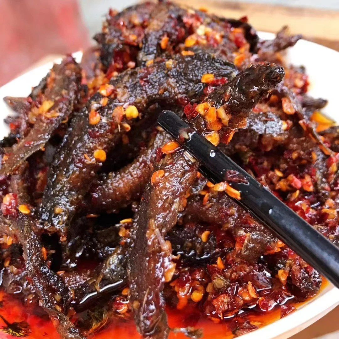 香辣小泥鳅干即食零食香辣好吃的江西特产香辣味泥鳅下饭菜250g