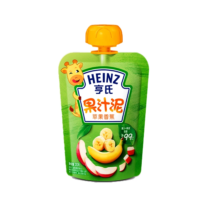 【买一赠一】亨氏婴幼儿营养果泥多口味混合宝宝辅食水果泥吸吸袋