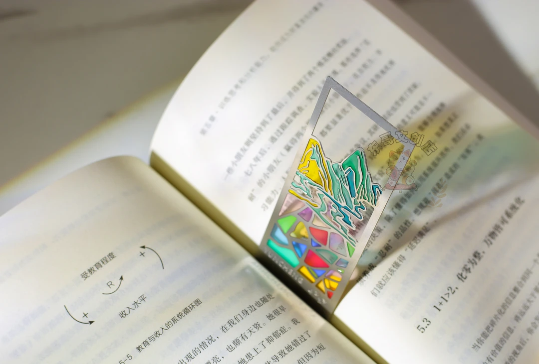 运城七彩盐湖琉璃磁吸书签/冰箱贴