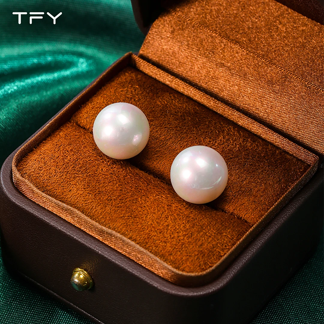 非金属仿珍珠耳饰 TFY 仿珍珠耳钉百搭时尚轻奢气质首饰