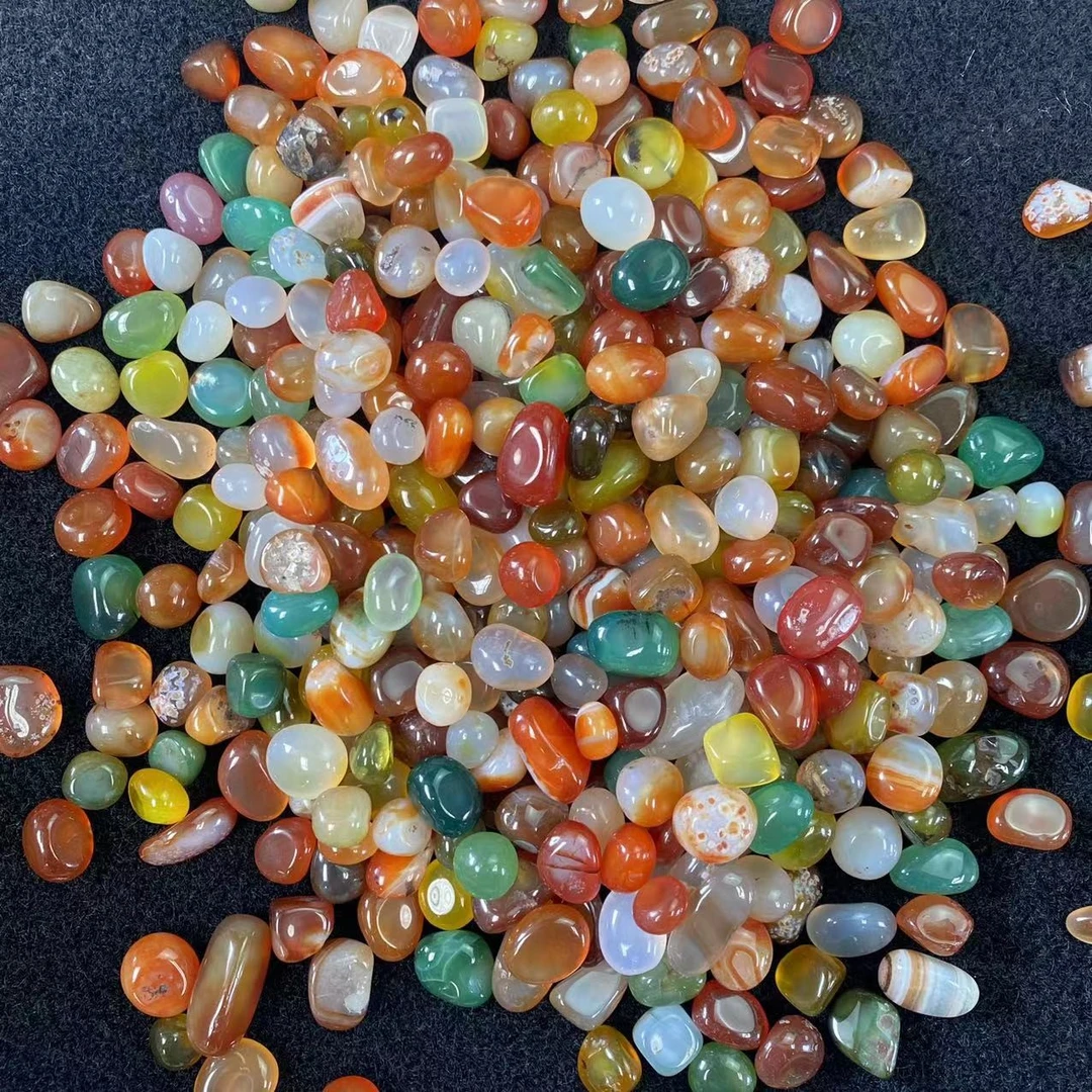 天然南京雨花石原石玛瑙石花盆铺面水培鱼缸造景七彩石家装鹅卵石