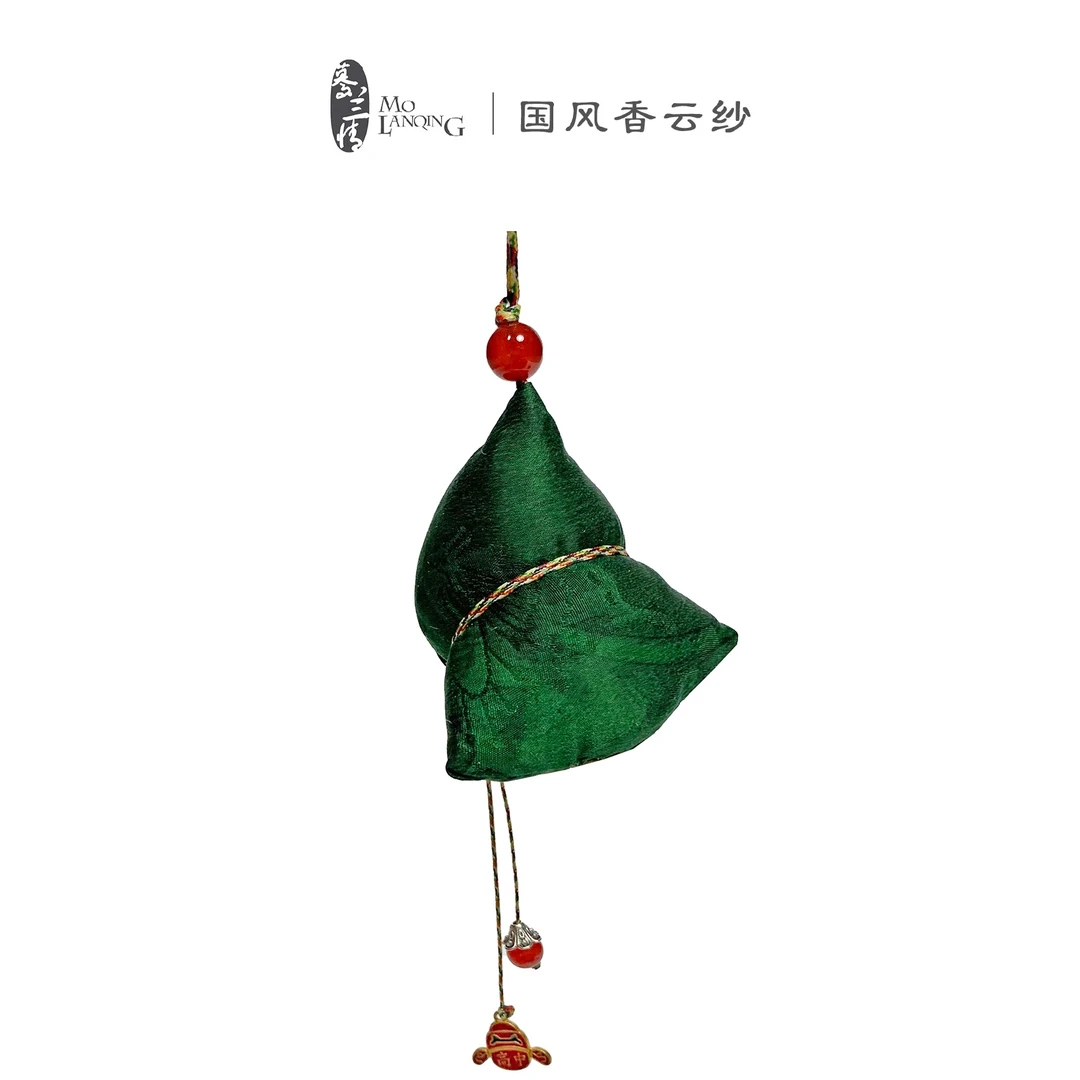 【一举高粽】香云纱纯手工中国风古风随身香包香囊古典装饰挂件6425
