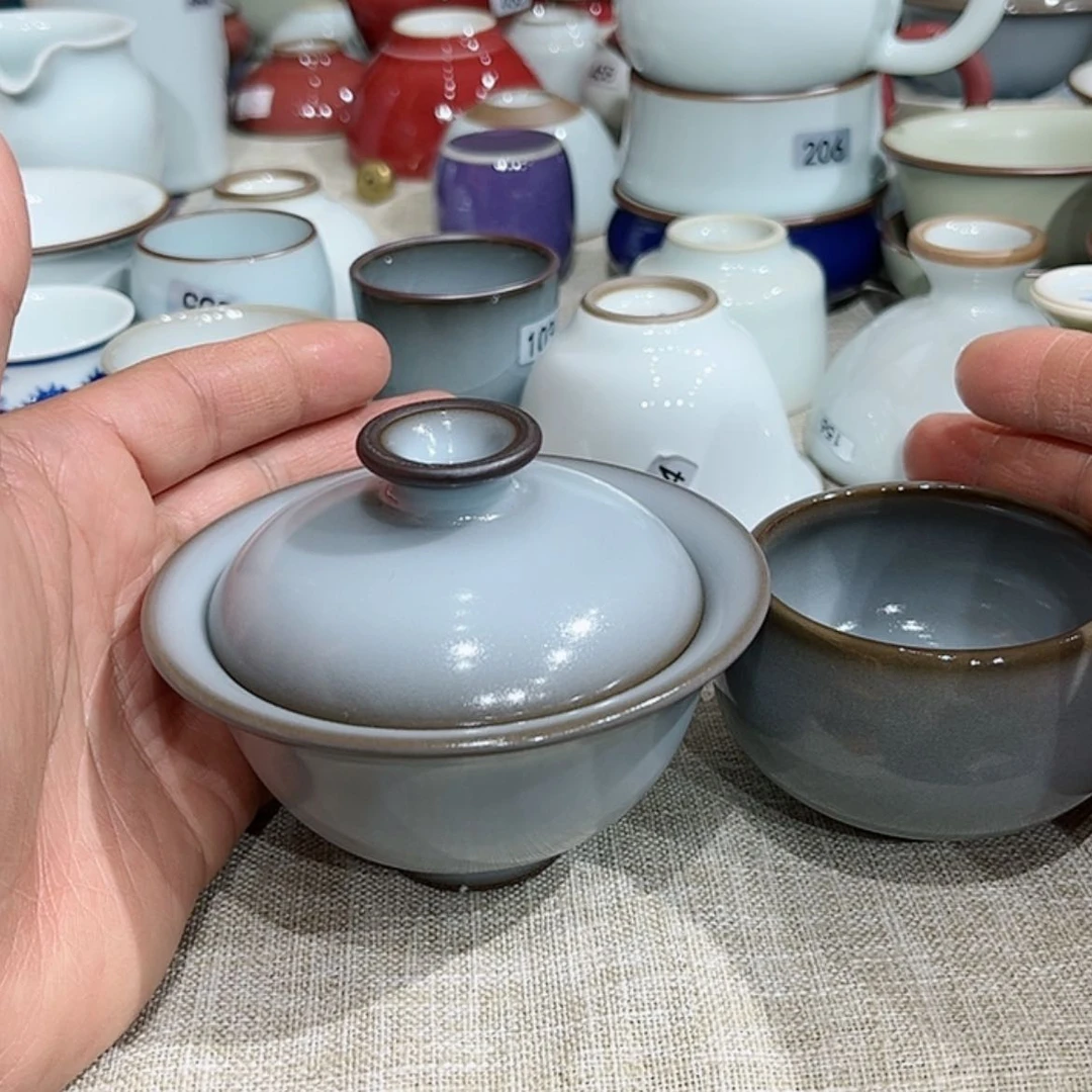 【闪购商品】汝窑开片杯子夏*