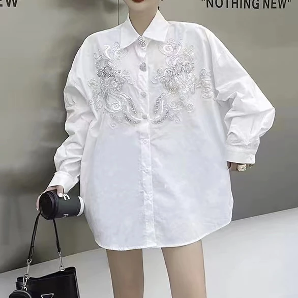 26253重工大码女装衬衣气质时尚休闲百搭显瘦小众春季网红