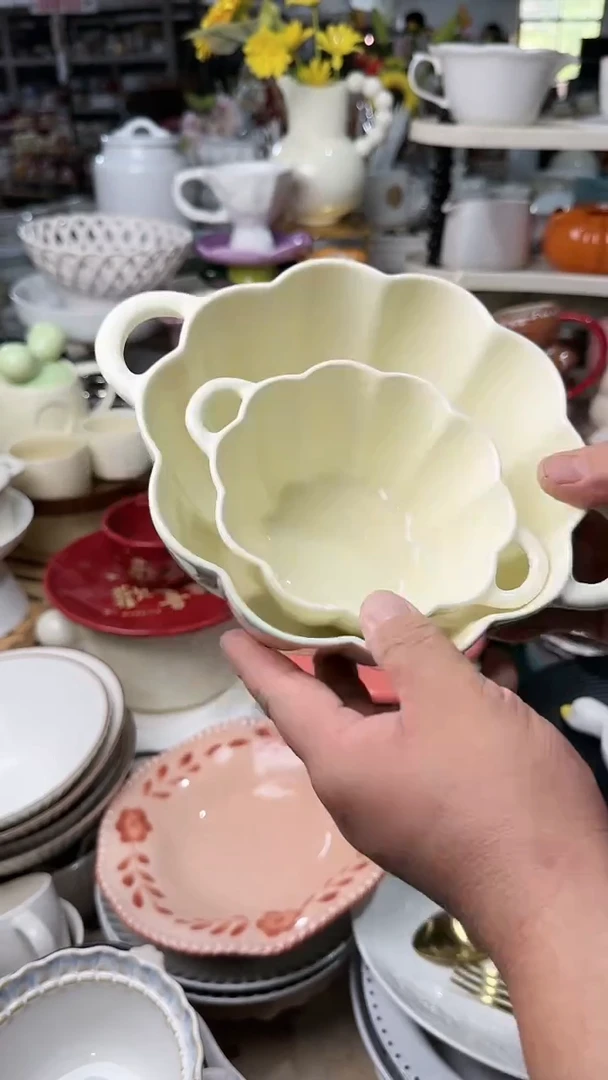 【闪购商品】瓷片2个大小双耳 微瑕凑满20元包邮