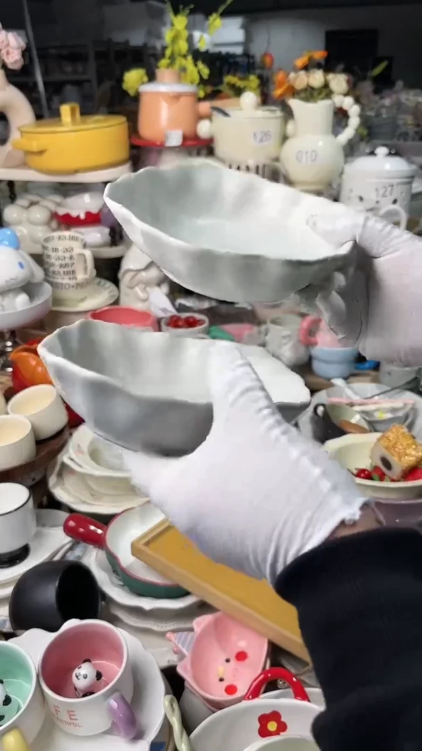 【闪购商品】瓷片2个异形碗微瑕 凑满20元包邮