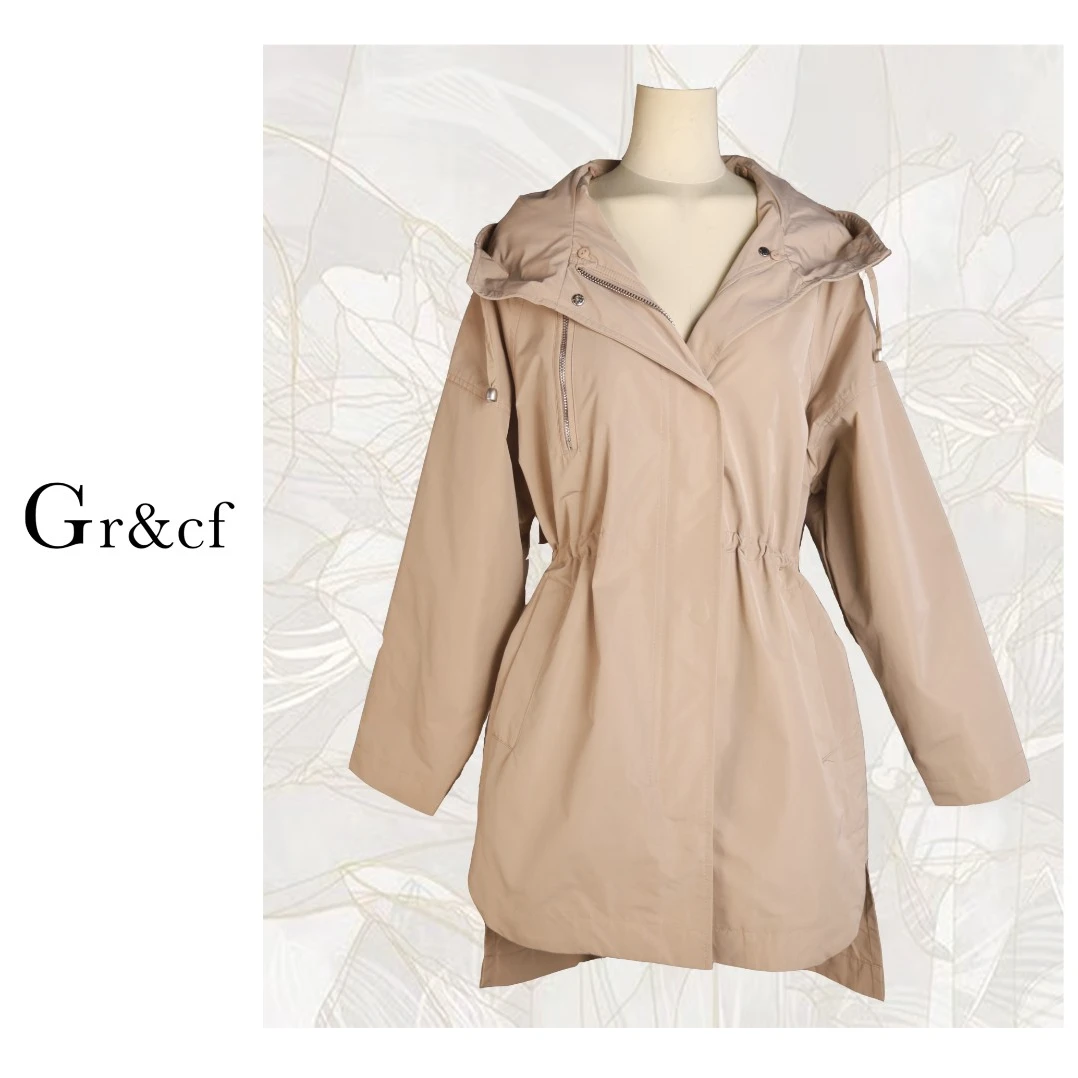 GR&CF/歌瑞丝芬089 秋季上新品牌风衣冲锋衣记忆丝 品牌尾单