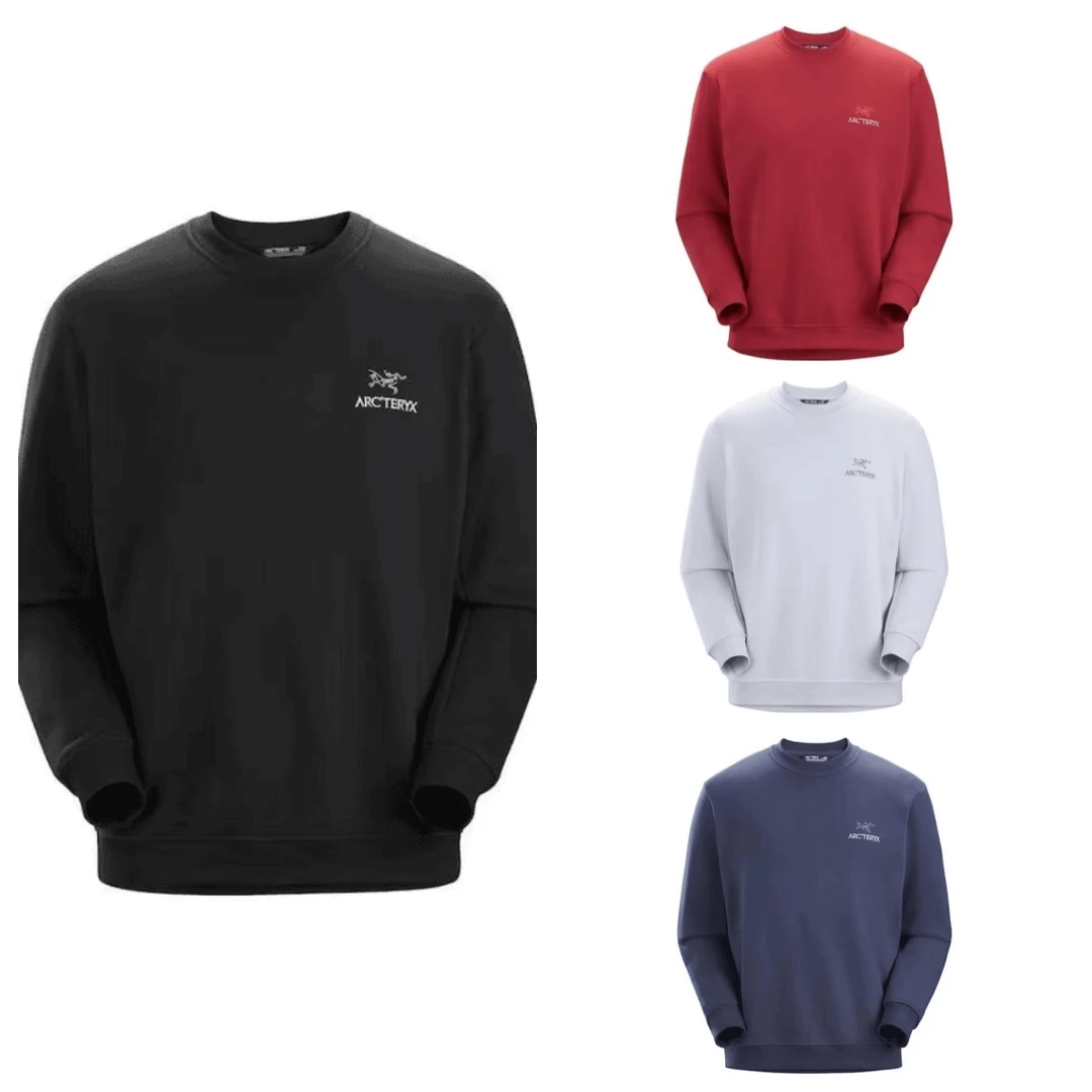 ARC'TERYX/始祖鸟EMBLEM FLEECE CREW休闲刺绣户外抓绒保暖卫衣