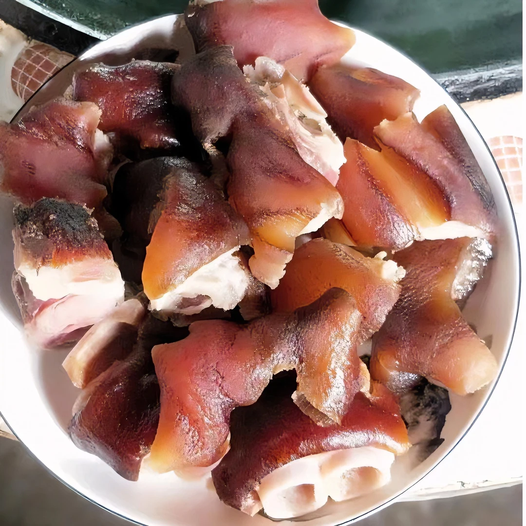 农家喂养 地道土猪肉腊肉侗安哥腊货土猪猪脚（1500g皮肉）猪肉