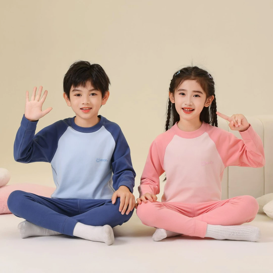 儿童保暖内衣德绒家居服套装男童女孩小孩秋衣裤加厚磨毛打底睡衣