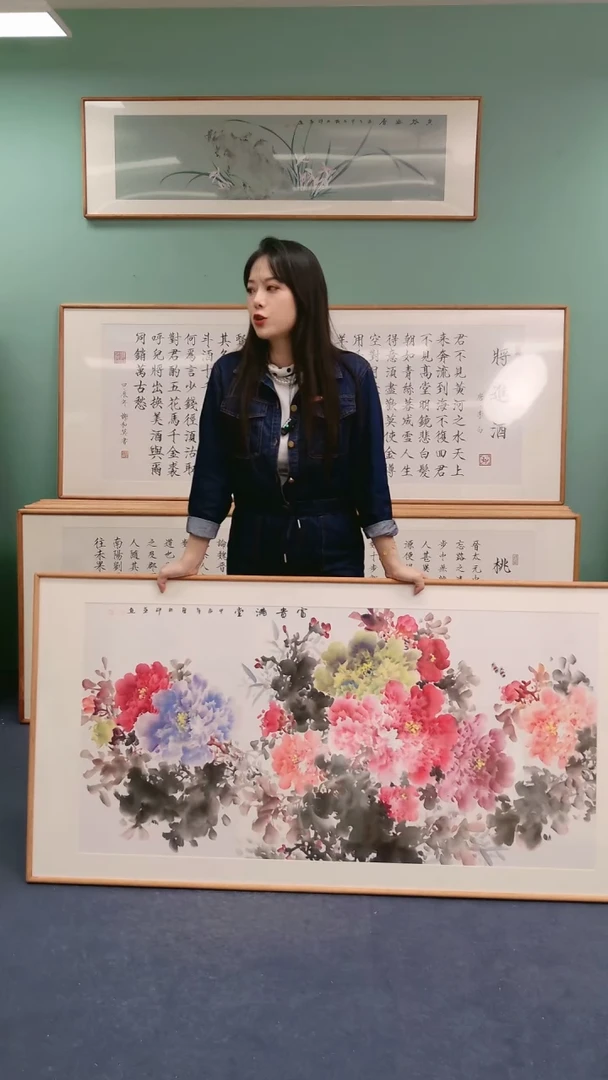 【闪购商品】绘画牡丹160*80@@邵叶002