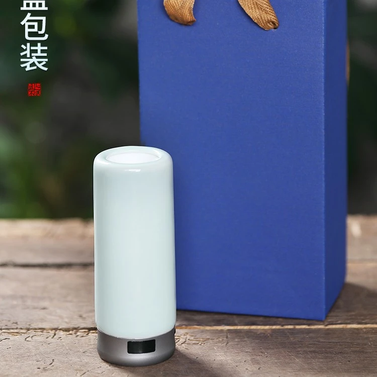 文煌  冷美人无火青瓷电香炉室内车载无烟无火香薰车内充电熏香