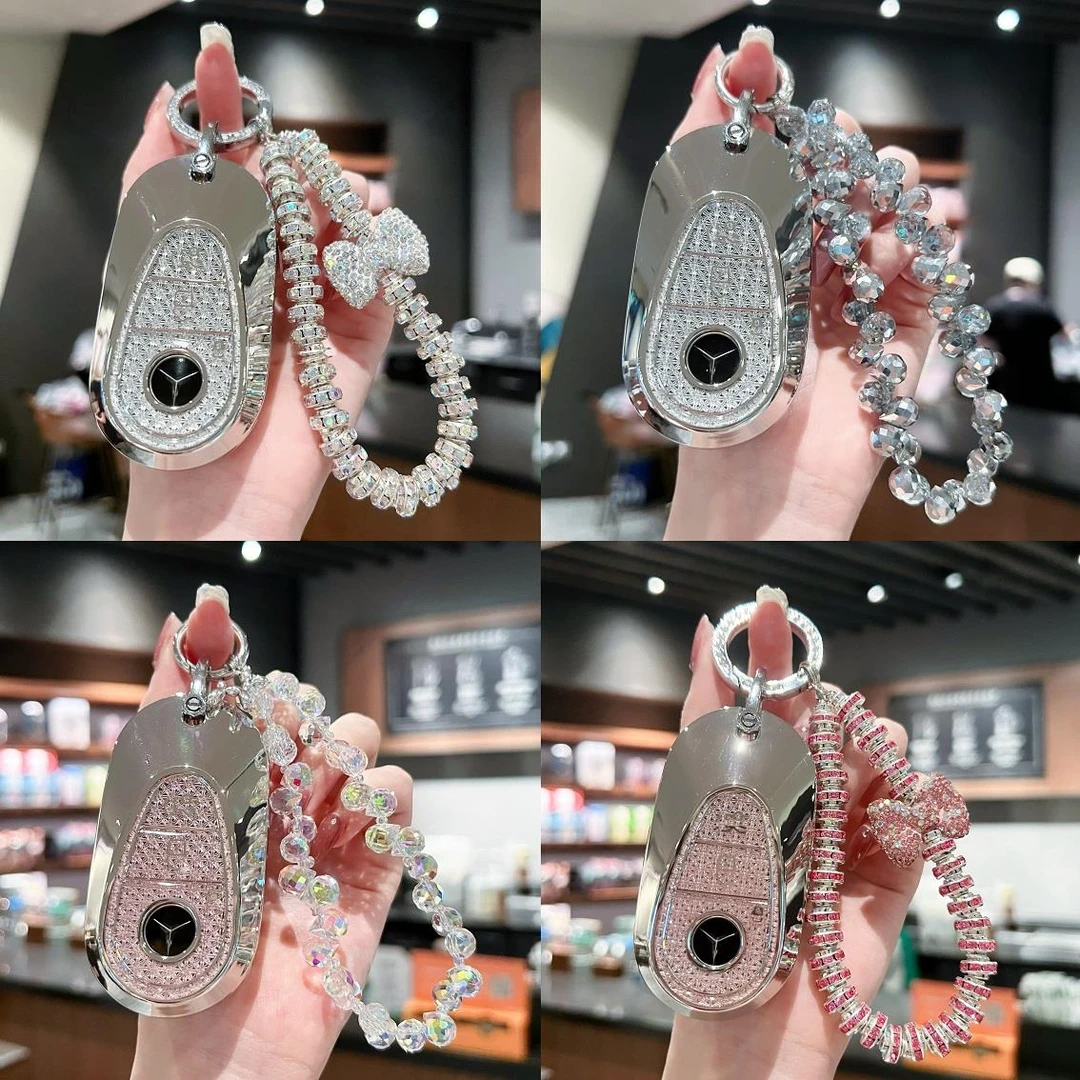 2024款奔驰C43钥匙套24新款SL63专用AMG汽车高级感简约装饰包壳扣