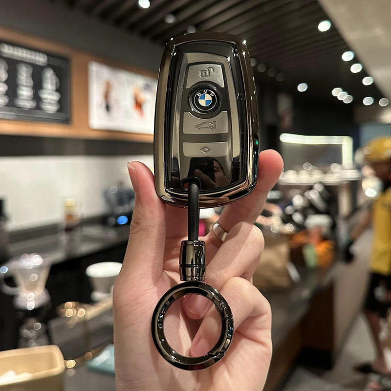 宝马钥匙套老款3系320li车5系525包6系7系1系2系x1x3x5x6刀锋壳扣