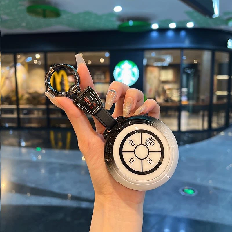 适用新款红旗国礼钥匙套金葵花车钥匙包扣国雅汽车高档金属保护壳