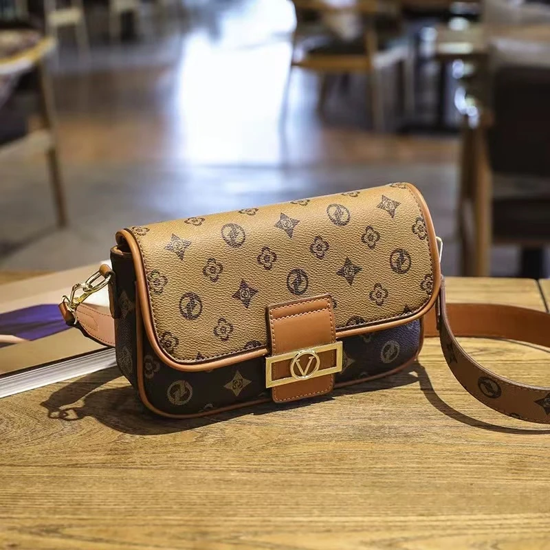 103腋下包女包包小方包法式女时尚包单肩斜挎包几何印花夏潮