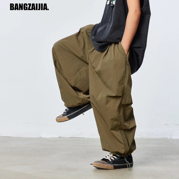 儿童军绿薄款伞兵防蚊裤