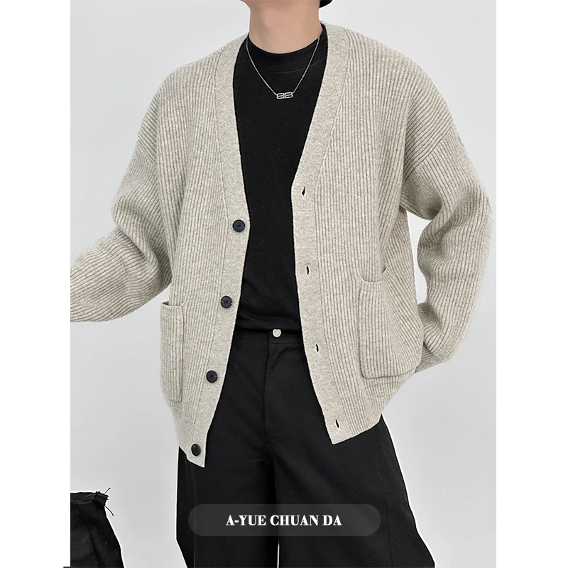 AYUE秋季新款潮流氛围感慵懒风宽松气质百搭秋冬休闲针织开衫毛衣