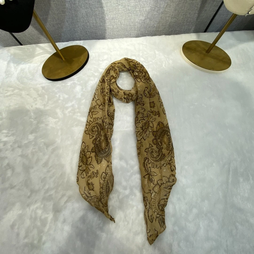 韩版设计民族风丝巾135*24cm