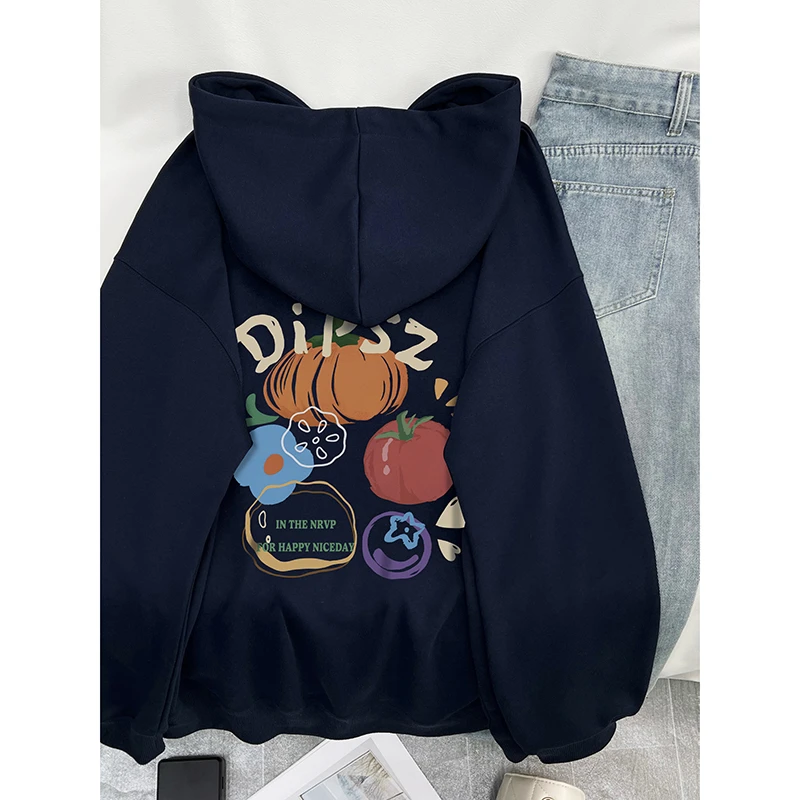 开衫连帽卫衣女新款宽松oversize休闲百搭设计感爆款拉链上衣外套