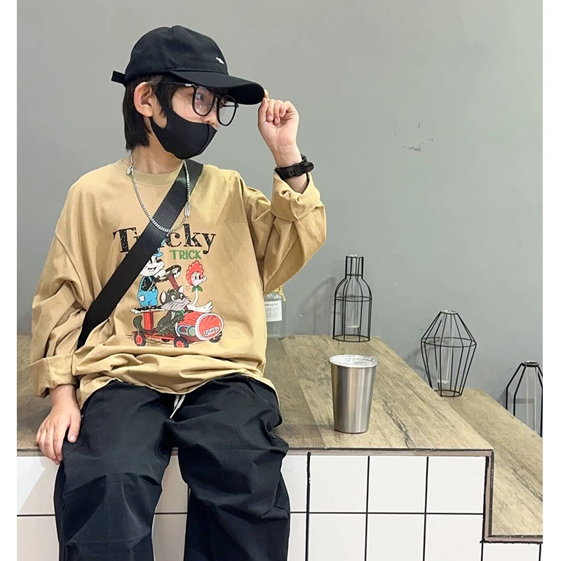 2024男童春季新款长袖T恤韩版潮