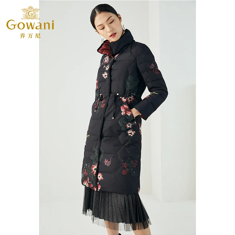 【红人上新】乔万尼商场同款保暖羽绒服双面穿设计感收腰修身外套