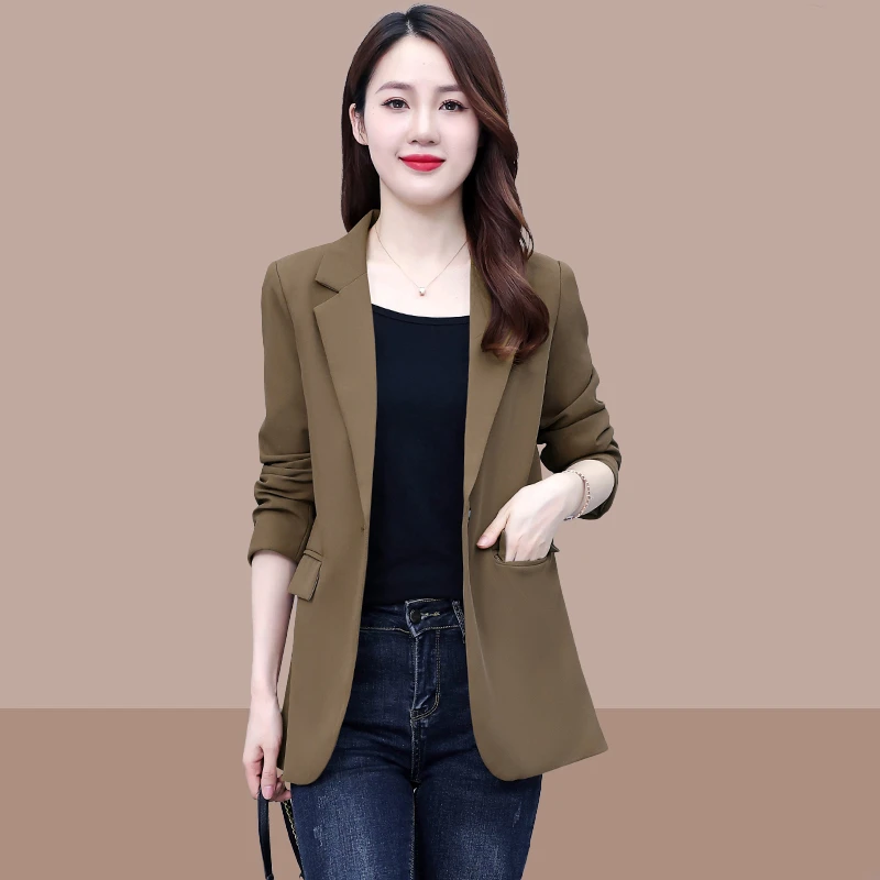 大码休闲西装外套女冬季设计感小众小个子高级感后西服秋冬季加厚