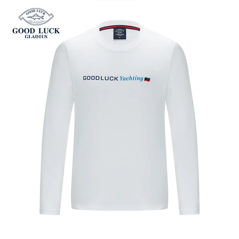 德鲨鲨鱼秋季新款纯棉长袖圆领打底T恤衫-LR12121