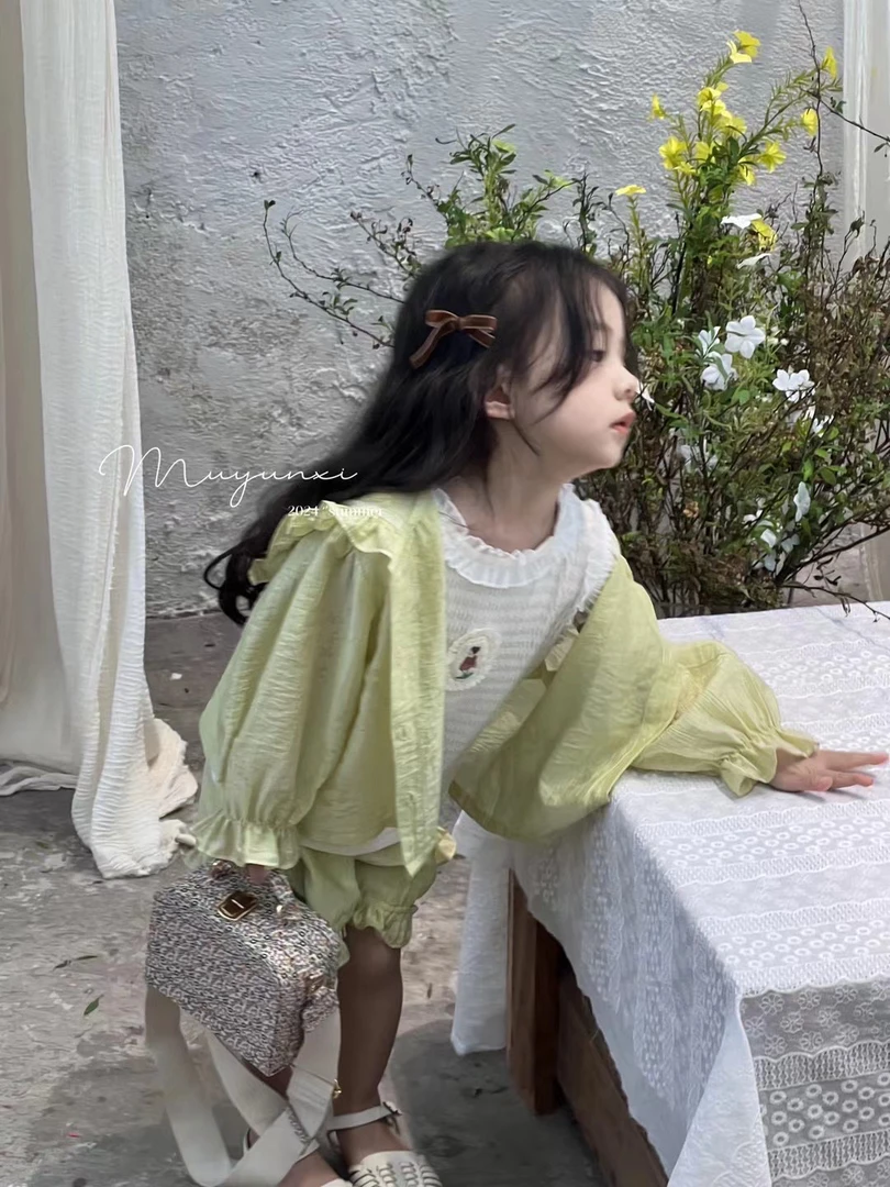 （直播间专属链接，默认微瑕，建议勿拍）儿童夏季薄款时尚洋气上衣