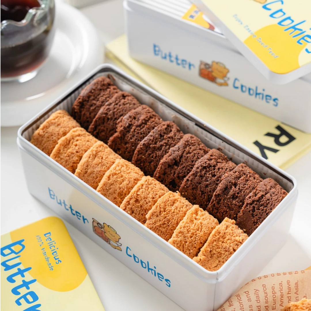 艾许黄油联名 蕾丝黄油曲奇 纯手工酥点网红点心零食