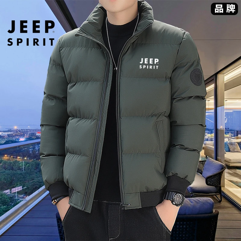 JEEPSPIRIT男士棉衣冬季加厚保暖棉袄立领潮流休闲棉服外套男装