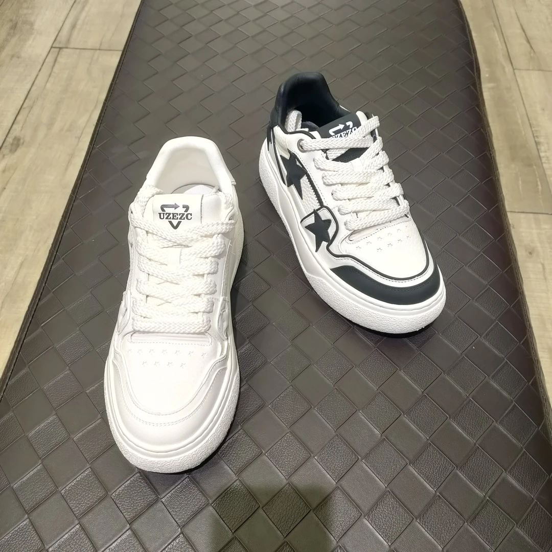 波斐a574-575秋季新款时尚百搭潮流休闲板鞋