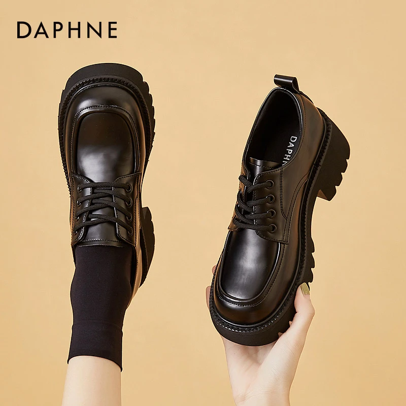 Daphne/达芙妮新款大头鞋乐福鞋【QLY】422104569