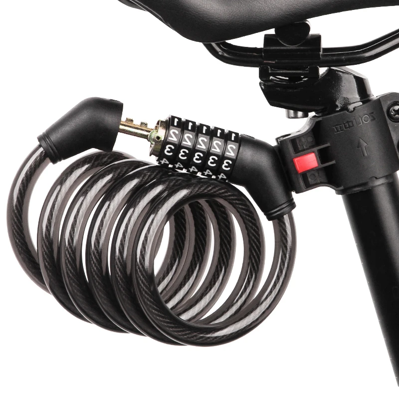 山地车密码自行车电动车电瓶车锁单车专用锁儿童车锁防盗链锁方便