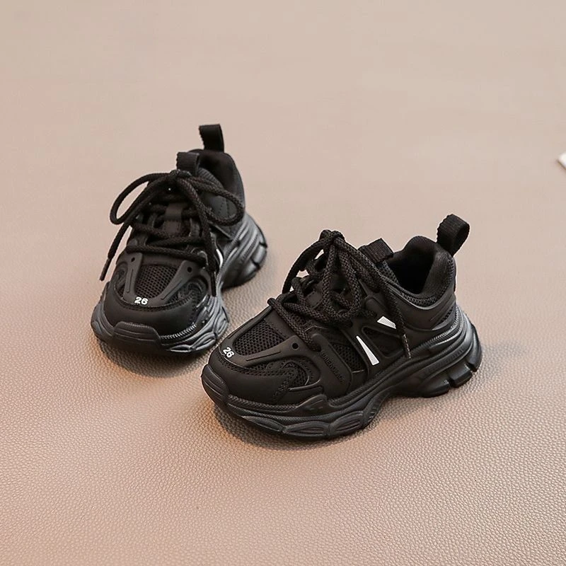 女童鞋子儿童运动鞋2023秋季新款老爹鞋春秋款中大童男童休闲透气