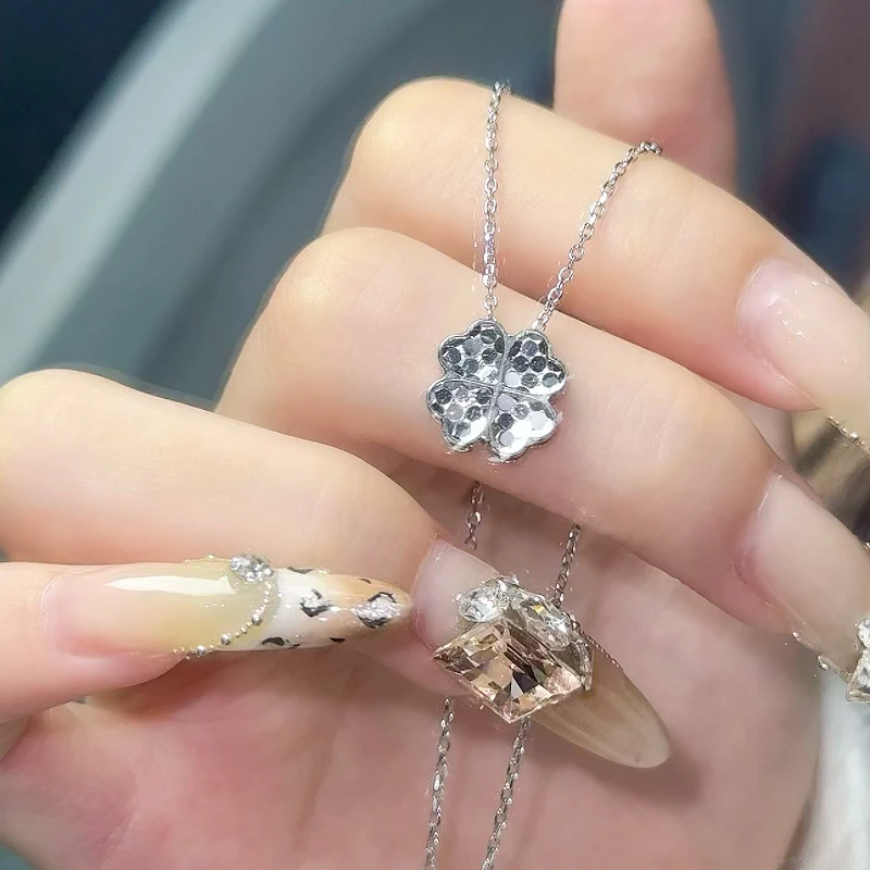 坠链均925银 四叶草项链女款精致轻奢秋冬生日礼物送女友时尚气质